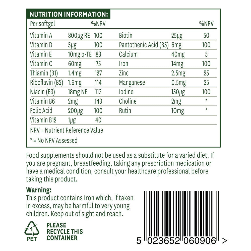 Multi-vitamines et minéraux (multi-vitamines et minéraux) 90 softgels naturesaid