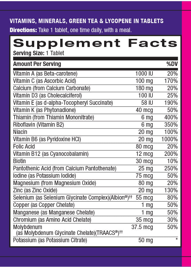 Multiptions pour hommes Multivitamin 90 Tabs.