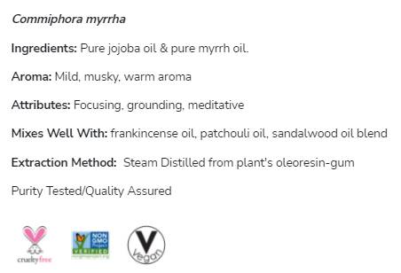 Myrrhe Mélange d'huile | Commiphora myrrha - 30 ml