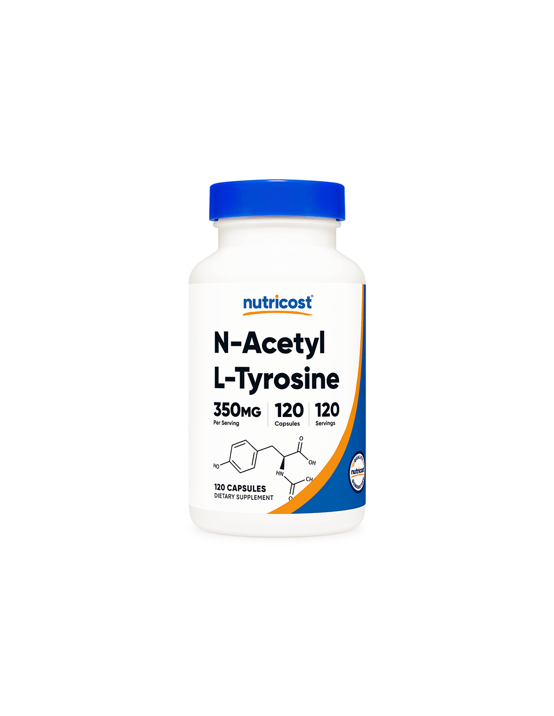 Activité nerveuse et cérébrale - N-Acétyl L-Tyrosine, 120 capsules <tc>Nutricost</tc>