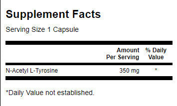 N-acétyle L-tyrosine 350 mg - 60 capsules