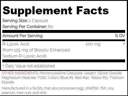Na-R-ALA 100 mg/R-ALA stable - 60 capsules
