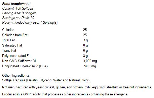 CLA 800 mg - 90 softgels