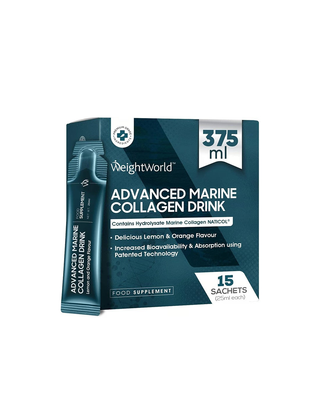 Coiffure, peau et soins des articulations - Naticolcol hydrolyzed Collagène 5G, solution orale, 15 sachets x 25 ml