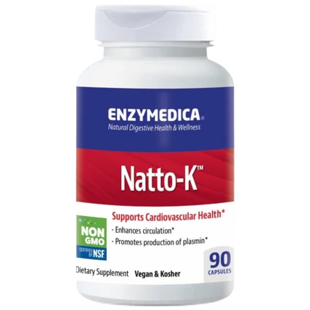 Natto-K | Nattokinase avec bromélate et enzymes - 90 capsules