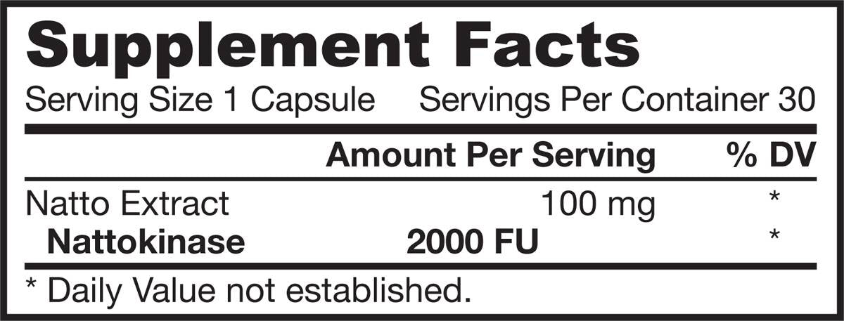 Nattomax 100 mg 30 capsules