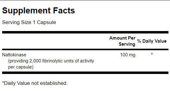 Nattokinase 2 000 unités fibrinolytiques 100 mg - 30 capsules