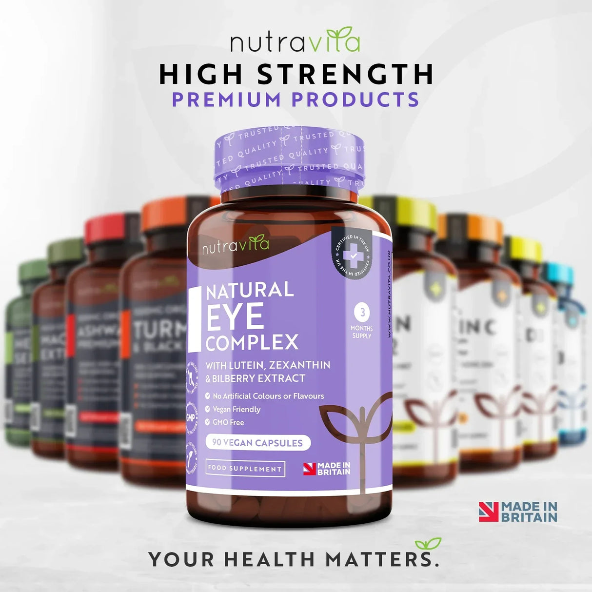 Vitamines oculaires/Natural/- Natural Eye Complex 90 Capsules végétaliennes