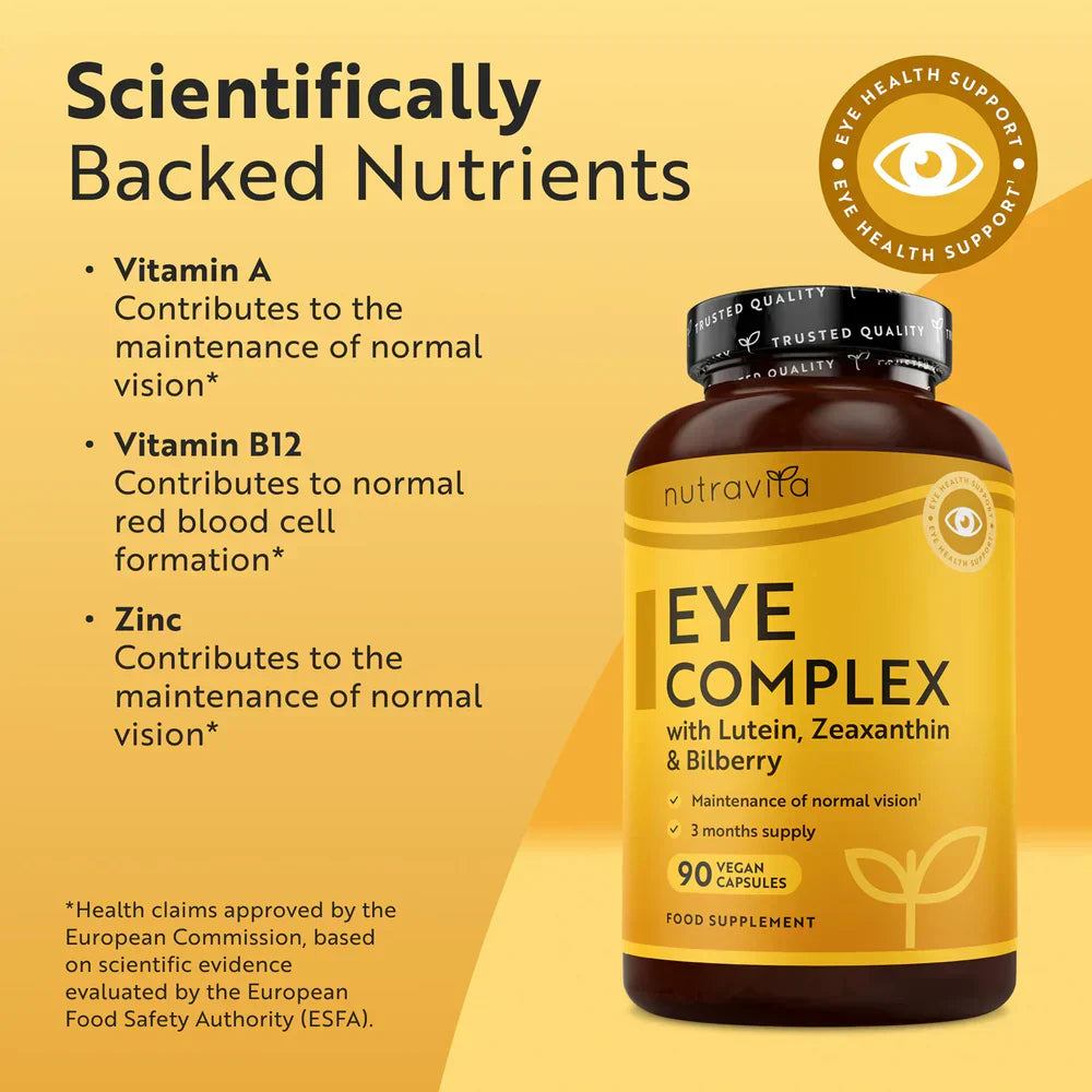 Vitamines oculaires/Natural/- Natural Eye Complex 90 Capsules végétaliennes