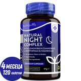 Complexe naturel pour le sommeil nocturne 120 capsules végétales. <tc>Nutravita</tc>