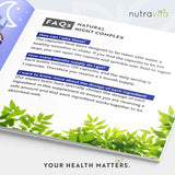 Complexe naturel pour le sommeil nocturne 120 capsules végétales. <tc>Nutravita</tc>