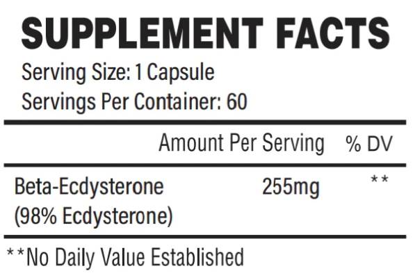 Physique naturel | Bêta-ecdysterone 255 mg - 60 capsules