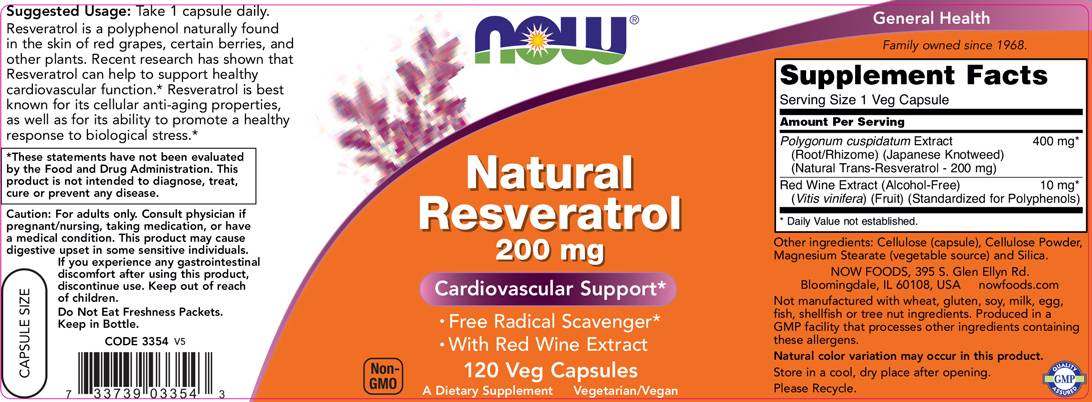 Resvératrol naturel 200 mg - 120 capsules