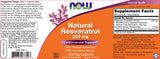 Resvératrol naturel 200 mg - 120 capsules