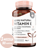 Vitamine naturelle E 400IU 90 VCAPS