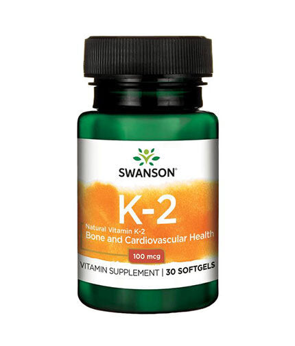 Vitamine naturelle K2 100 mcg - 30 capsules de gel