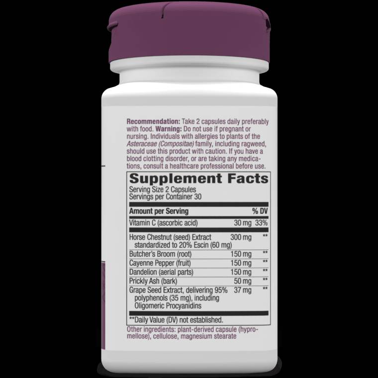 Veines de jambe avec Tru-OPCS 435 mg - 60 capsules