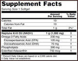 Huile de krill Neptune 1000 mg - 60 capsules de gel