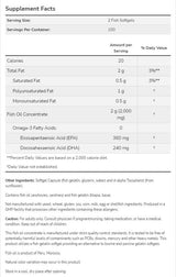 Oméga 3 1000 mg | Gélatine à poisson Gélates Soft Ggels - 200 capsules de gel