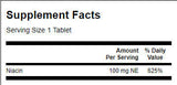 Niacine 100 mg - 250 comprimés