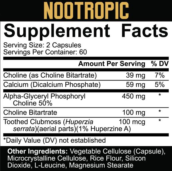 Nootrope | Série de base - 120 capsules