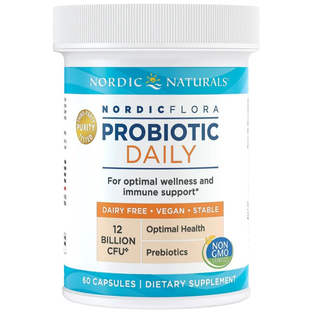 Nordic Flora Probiotic Daily | 12 milliards de cellules actives - 60 capsules