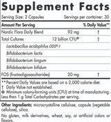 Nordic Flora Probiotic Daily | 12 milliards de cellules actives - 60 capsules