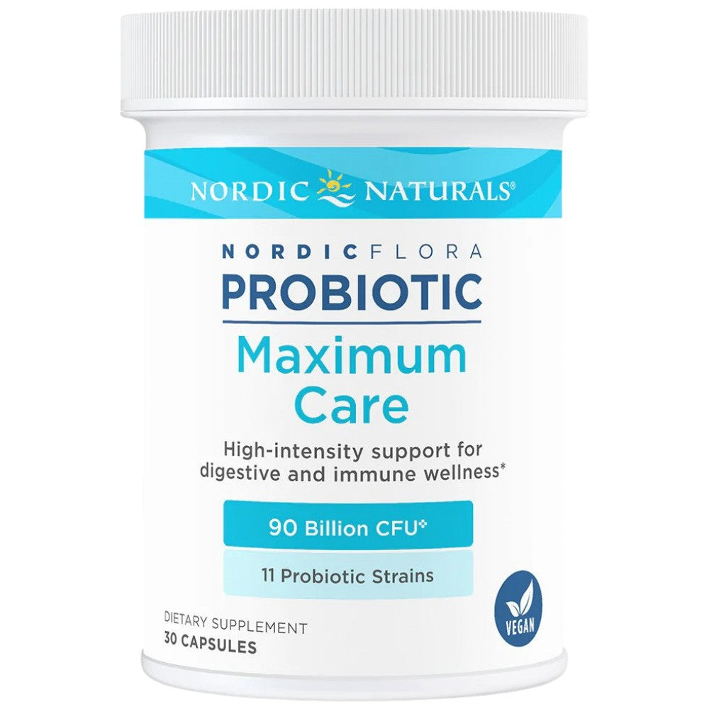 Nordic Flora Probiotic Maximum Care | 90 milliards de cellules actives - 30 capsules