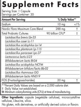 Nordic Flora Probiotic Maximum Care | 90 milliards de cellules actives - 30 capsules