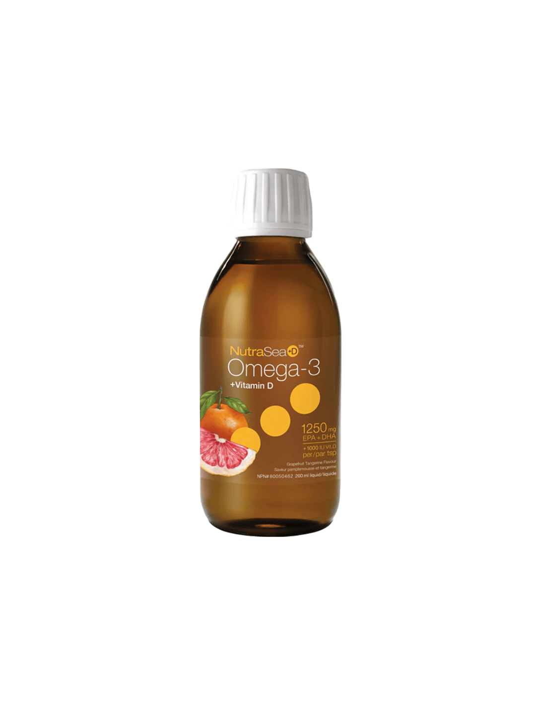 Nutrasea + d ™ ™ oméga-3 1250 mg + vitamine D 1000 UI - oméga-3 + vitamine D3, 200 ml de la nature de la nature