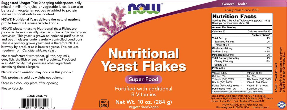 Flocons de levure nutritionnelle - 284 grammes