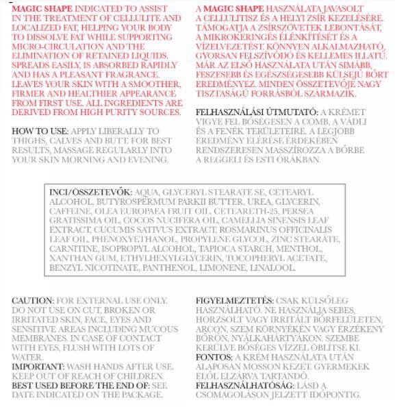 NUTRIVERSEUM Magic Forme | Crème anti-cellulite [200 ml]