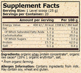 <tc>Pure Nutrition</tc> - PROTÉINE DE LACTOSÉRUM BIOLOGIQUE AU CACAO - 500 g