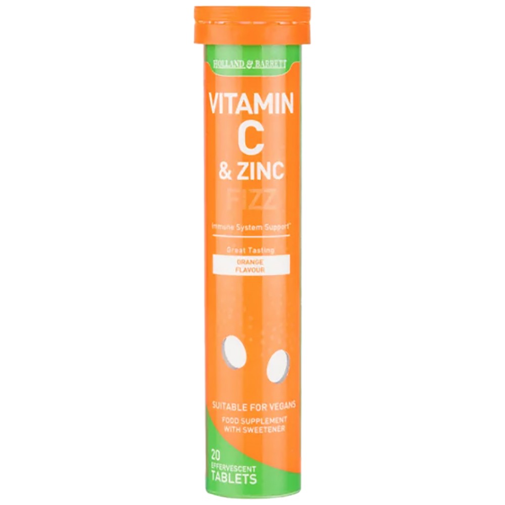 Vitamine C et zinc effervescent - 20 comprimés solubles