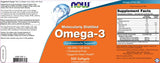 Oméga 3 1000 mg/distillé moléculaire - 500 capsules de gel