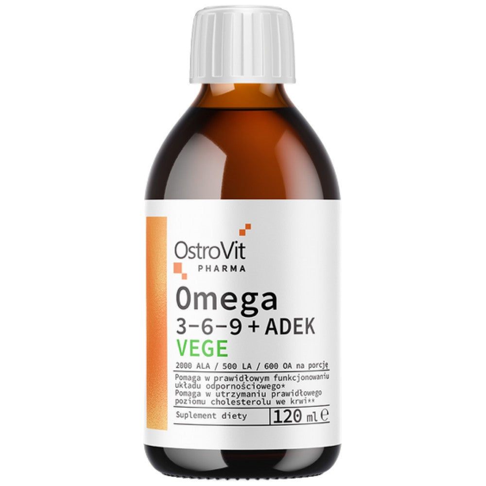 Omega 3-6-9 Liquide + Adek | Vitamine A + D + E + K 120 ml