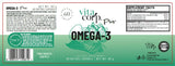 Huile de poisson oméga-3 1000 mg - 60 capsules de gel