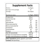 OMEGA 3/HAUTE RÉSENTATION 70% d'huile de poisson - 90 capsules de gel