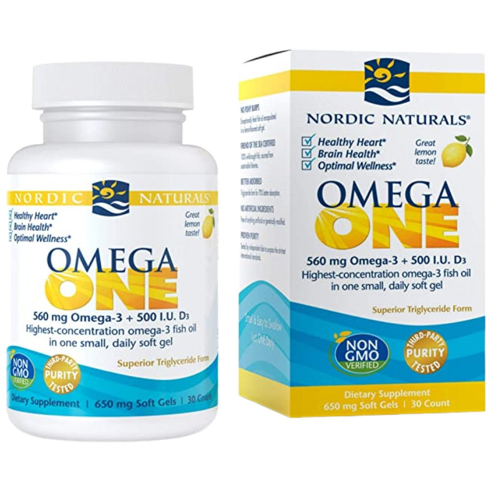 Oméga un 560 mg - 30 capsules de gel