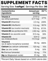 Optivit BP | Vitamines et minéraux essentiels - 30 capsules de gel