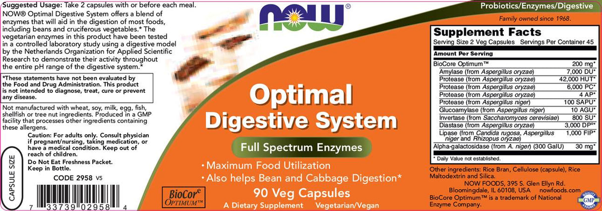 Système digestif optimal - 90 capsules