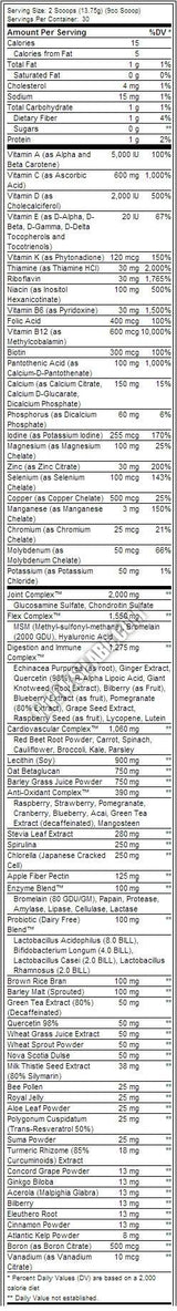 Orange Triad + Greens Powder - 412 grammes