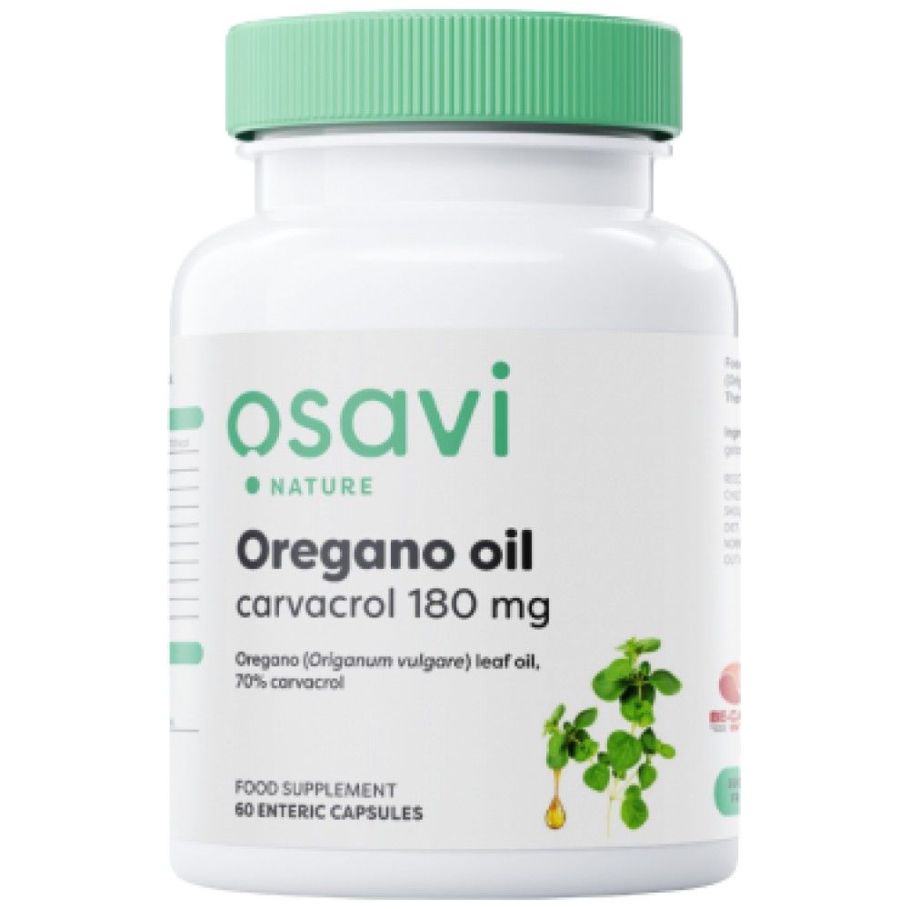 Huile d'origan 257 mg | 70% carvacrol - 60 capsules