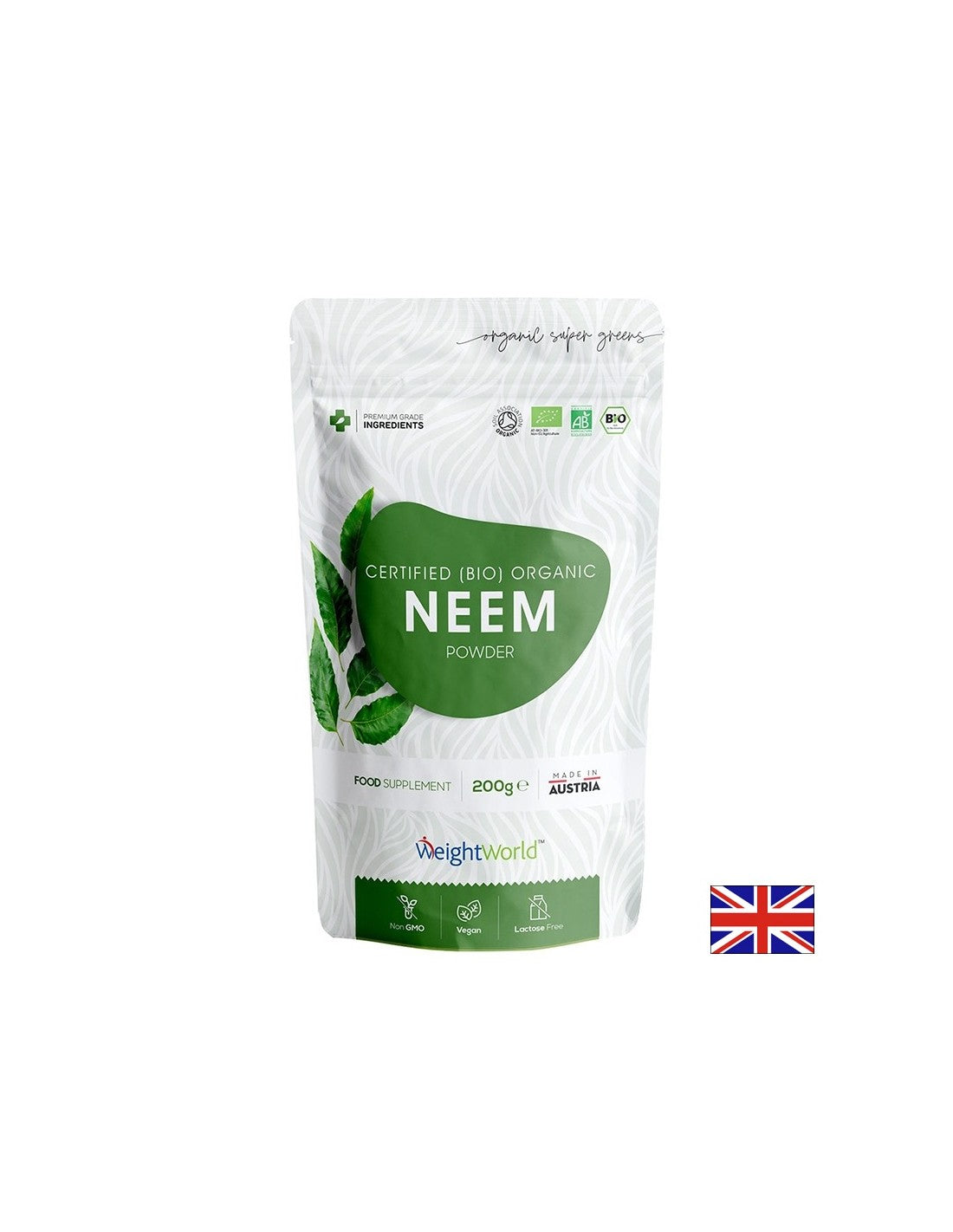 Beaux cheveux et peau - neem (feuille) bio 2 g, poudre 200 g - neem