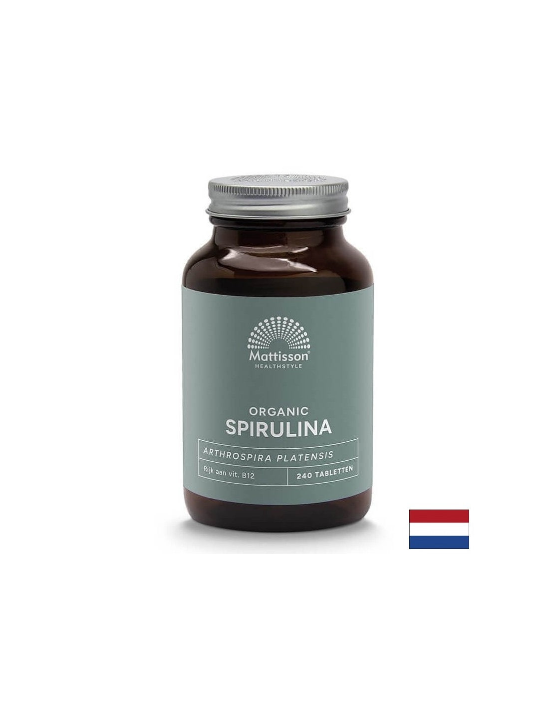 Fonction cellulaire et immunitaire - Spiruline Bio, 500 mg x 240 comprimés <tc>Mattisson Healthstyle</tc>