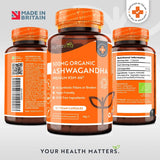 Ashwagandha KSM 66 bio - Bio Ashwagandha 500 mg 60 capsules végétaliennes