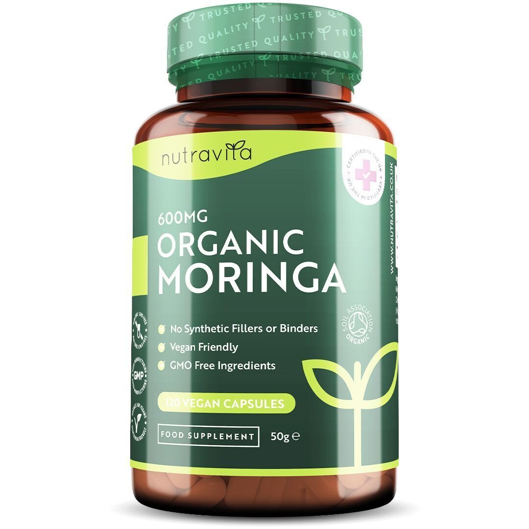 Moringa organique - Bio Moringa 600 mg 120 capsules végétaliennes