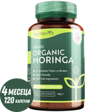 Moringa organique - Bio Moringa 600 mg 120 capsules végétaliennes