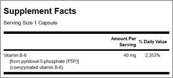 P-5-P/Pyridoxal-5-phosphate 40 mg - 60 capsules