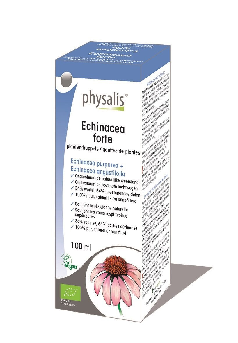 Gouttes d'Echinacea Forte Bio (teinture à base de plantes) - <tc>Physalis</tc>